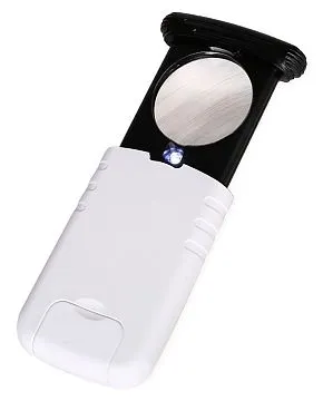 Лупа Kromatech карманная 8х, 37 мм, раздвижная, с подсветкой (1 LED) 93708, изображение 1