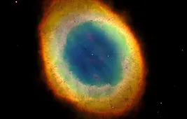 Туманность Кольцо в телескопе