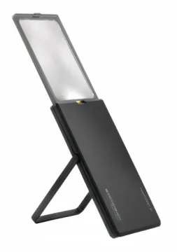 Лупа выдвижная асферическая Eschenbach EasyPocket XL 2,5x, 78x50 мм, с подсветкой, черная, изображение 3