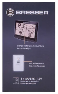 Метеостанция Bresser TemeoTrend LG с радиоуправлением, черная, изображение 13