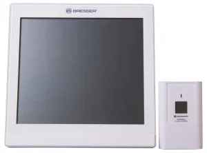 Метеостанция (настенные часы) Bresser TemeoTrend JC LCD с радиоуправлением, белая, изображение 7