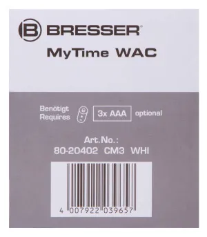 Часы настольные Bresser MyTime WAC, черные, изображение 14