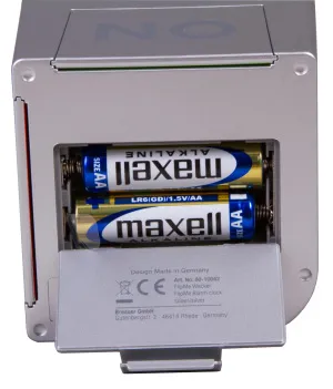 Часы настольные Bresser FlipMe Alarm Clock, серебристые, изображение 9