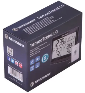 Метеостанция Bresser TemeoTrend LG с радиоуправлением, черная, изображение 10