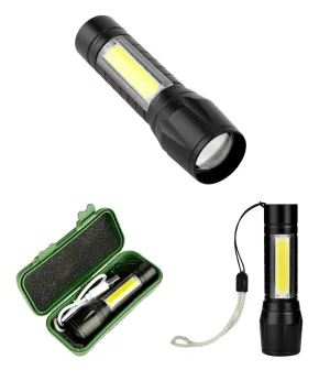 Фонарь ручной Kromatech светодиодный (1 LED, COB LED), microUSB, с аккумулятором и зумом, изображение 3