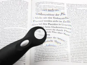 Лупа на ручке Veber 3/6х, 90 мм, с подсветкой (789-90), изображение 3