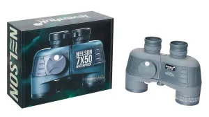 Бинокль Levenhuk Nelson 7x50 с сеткой и компасом, изображение 4