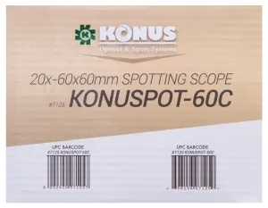 Зрительная труба Konus Konuspot-60C 20–60x60, изображение 16