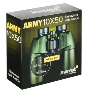 Бинокль Levenhuk Army 10x50 с сеткой, изображение 14